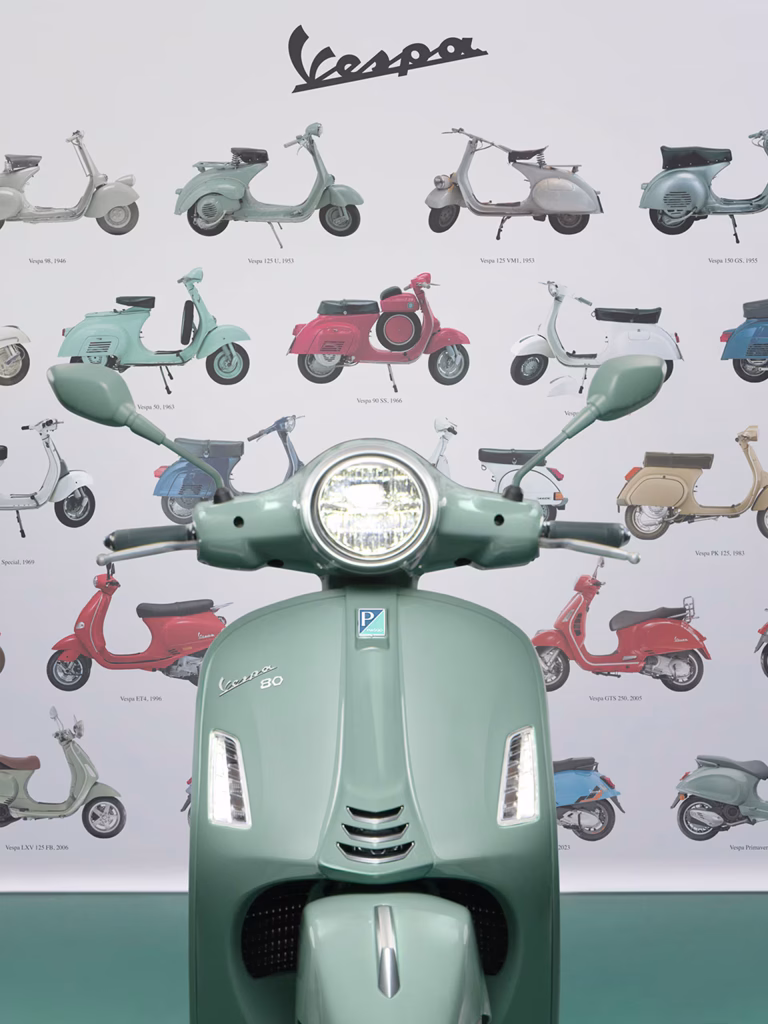 Vespa Tachtig jaar geschiedenis. Tachtig jaar vol betekenisvolle momenten.