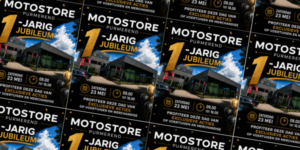 Jubileum Motostore Purmerend 23 mei 2026 korting
